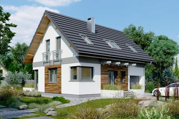  Projekt domu Zojka Nano (1459) (KRD2584) - projekt domu parterowego z poddaszem - Zdjęcie 5