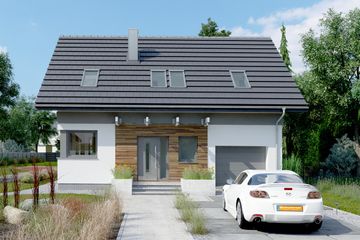  Projekt domu Zojka Nano (1459) (KRD2584) - projekt domu parterowego z poddaszem - Zdjęcie 6