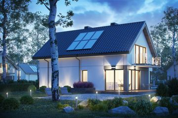  Projekt domu D208B (WAI1332) - projekt domu parterowego z poddaszem - Zdjęcie 2