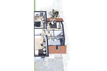  Projekt domu Adam segment lewy (WRD2070) - projekt domu parterowego z poddaszem - Zdjęcie 4