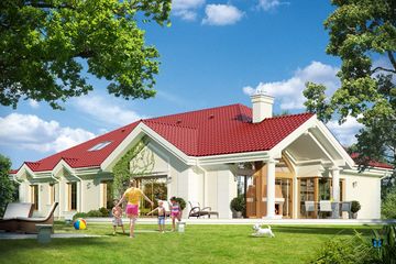  Projekt domu Rezydencja Parkowa 2 (WAH1590) - projekt domu parterowego - Zdjęcie 4