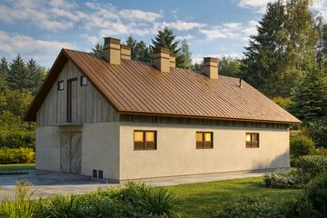  Projekt budynku inwentarskiego WB-3510 (KRA3742) - projekt budynku parterowego - Zdjęcie 3