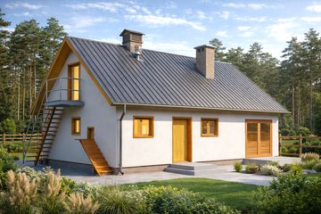  Projekt budynku inwentarskiego WB-3510 (KRA3742) - projekt budynku parterowego - Zdjęcie 1