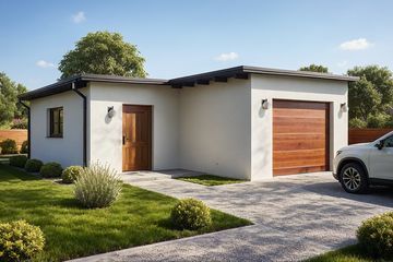  Projekt garażu G127 - Budynek garażowo - gospodarczy (PRA1163) - projekt garażu parterowego - Zdjęcie 1