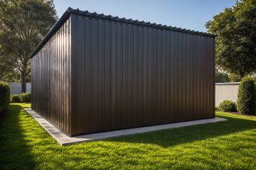 Projekt garażu G146 - Budynek garażowy - parterowy dom o powierzchni 23,21 m², dach jednospadowy - ujęcie 2