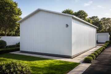 Projekt garażu G147 - Budynek garażowy - parterowy dom o powierzchni 23,21 m², dach dwuspadowy - ujęcie 2
