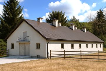  Projekt obory WB-3680 (KRA3814) - projekt obory parterowego - Zdjęcie 1