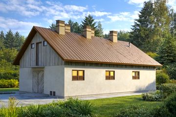  Projekt obory WB-3681 (KRA3757) - projekt obory parterowego - Zdjęcie 1