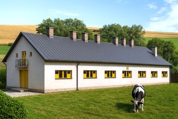  Projekt obory WB-3720 (KRA3762) - projekt obory parterowego - Zdjęcie 1