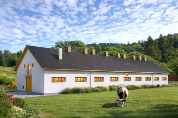  Projekt obory WB-3721 (KRA3763) - projekt obory parterowego - Zdjęcie 1