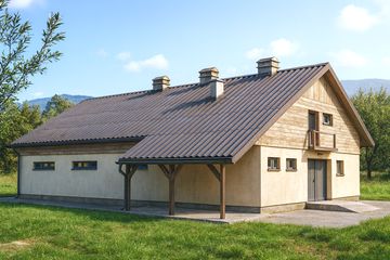  Projekt obory WB-3722 (KRA3764) - projekt obory parterowego - Zdjęcie 1