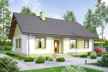 Projekt domu Pistacja (WOF1056) - projekt domu parterowego - Zdjęcie 1