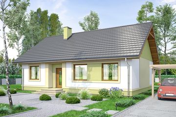  Projekt domu Pistacja (WOF1056) - projekt domu parterowego - Zdjęcie 2
