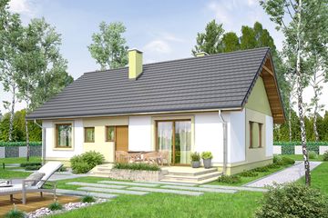  Projekt domu Pistacja (WOF1056) - projekt domu parterowego - Zdjęcie 3