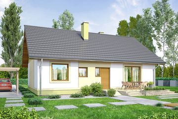  Projekt domu Pistacja (WOF1056) - projekt domu parterowego - Zdjęcie 4