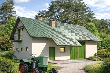  Projekt budynku inwentarskiego WB-3745 (KRA3772) - projekt budynku parterowego - Zdjęcie 1