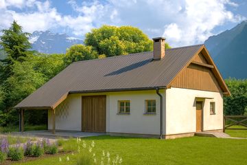  Projekt budynku inwentarskiego WB-3746 (KRA3815) - projekt budynku parterowego - Zdjęcie 1