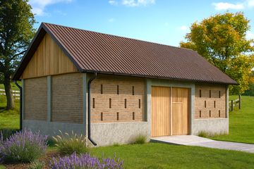  Projekt stodoły WB-3840 (KRA3783) - projekt stodoły parterowego - Zdjęcie 1