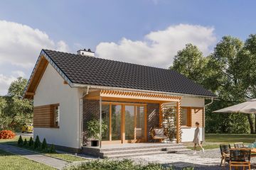  Projekt domu Nugat (1448) (KRD2587) - projekt domu parterowego - Zdjęcie 2