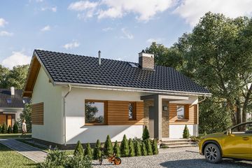  Projekt domu Nugat (1448) (KRD2587) - projekt domu parterowego - Zdjęcie 3