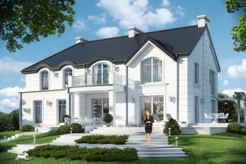  Projekt domu Willa Anna Maria (WAH1591) - projekt domu z pełnym piętrem - Zdjęcie 2