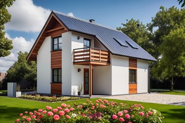  Projekt domu letniskowego G193 - Budynek letniskowy (PRA1185) - projekt domu letniskowego parterowego z poddaszem - Zdjęcie 1