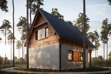  Projekt domu letniskowego G161 - Budynek letniskowy (PRA1187) - projekt domu letniskowego parterowego z poddaszem - Zdjęcie 2