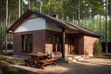  Projekt domu letniskowego G159 - Budynek letniskowy (PRA1189) - projekt domu letniskowego parterowego - Zdjęcie 1