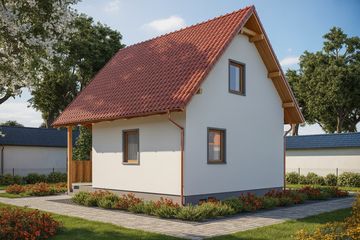  Projekt domu letniskowego G51 - Budynek letniskowy (PRA1193) - projekt domu letniskowego parterowego z poddaszem - Zdjęcie 2