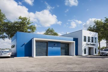  Projekt warsztatu G205 - Budynek warsztatowy (PRA1199) - projekt warsztatu z pełnym piętrem - Zdjęcie 1