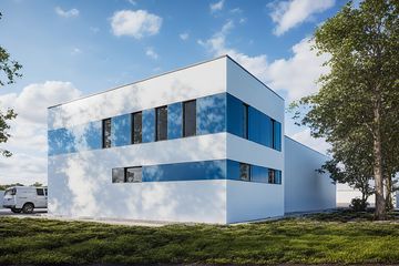  Projekt warsztatu G205 - Budynek warsztatowy (PRA1199) - projekt warsztatu z pełnym piętrem - Zdjęcie 2