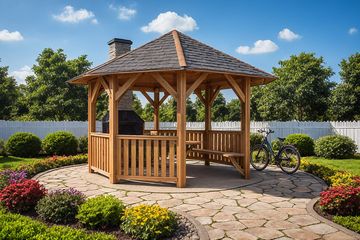  Projekt altany G138 - Altana ogrodowa (PRA1200) - projekt altany parterowego - Zdjęcie 1