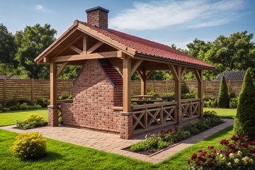  Projekt altany G139 - Altana ogrodowa (PRA1201) - projekt altany parterowego - Zdjęcie 2