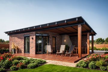  Projekt domu letniskowego G177 - Budynek rekreacyjny (PRA1203) - projekt domu letniskowego parterowego - Zdjęcie 1