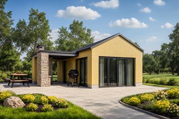  Projekt domu letniskowego G192 - Budynek rekreacyjny (PRA1206) - projekt domu letniskowego parterowego - Zdjęcie 1