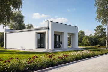  Projekt sauny G201 - Budynek rekreacyjny z sauną (PRA1208) - projekt sauny parterowego - Zdjęcie 1