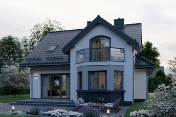  Projekt domu APS 130 (LUA1155) - projekt domu parterowego z poddaszem - Zdjęcie 4