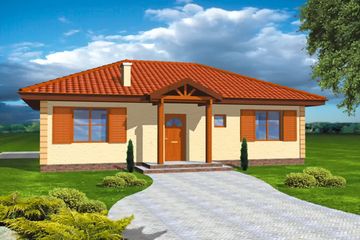  Projekt domu Jak marzenie (WAH1009) - projekt domu parterowego - Zdjęcie 1