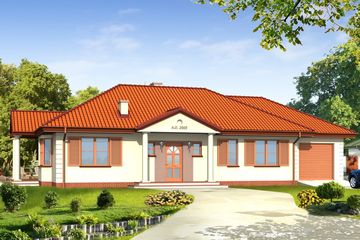  Projekt domu Jak marzenie 3 (WAH1011) - projekt domu parterowego - Zdjęcie 1