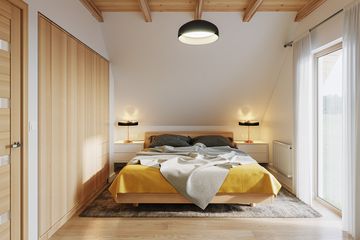  Projekt domu Sosenka (WAH1021) - projekt domu parterowego z poddaszem - Zdjęcie 5