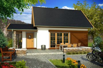  Projekt domu Jacek a (WRD2271) - projekt domu parterowego z poddaszem - Zdjęcie 1