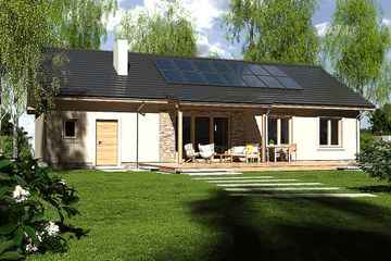  Projekt domu Nina 2 Nova D (WRD2166) - projekt domu parterowego - Zdjęcie 2