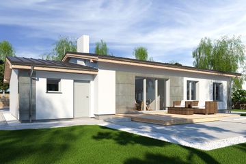  Projekt domu Nina B Plus (WRD2186) - projekt domu parterowego - Zdjęcie 3