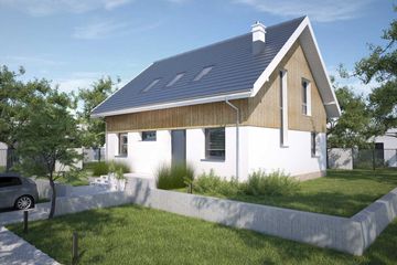  Projekt domu Mito DCP340 (WOB1577) - projekt domu parterowego z poddaszem - Zdjęcie 1