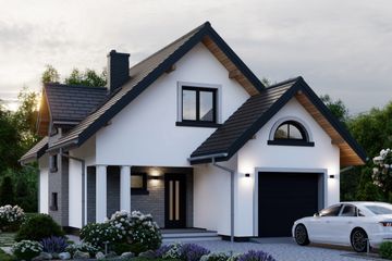  Projekt domu APS 140 (LUA1161) - projekt domu parterowego z poddaszem - Zdjęcie 3