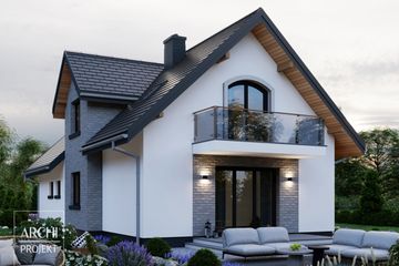  Projekt domu APS 140 (LUA1161) - projekt domu parterowego z poddaszem - Zdjęcie 4