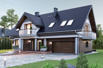  Projekt domu Heliotrop Max (1464) (KRD2588) - projekt domu parterowego z poddaszem - Zdjęcie 2