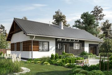  Projekt domu Bytomir (1461) (KRD2590) - projekt domu parterowego - Zdjęcie 1