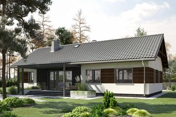  Projekt domu Bytomir (1461) (KRD2590) - projekt domu parterowego - Zdjęcie 3