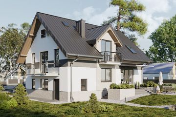  Projekt domu Zojka Stok (1469) (KRD2591) - projekt domu parterowego z poddaszem - Zdjęcie 3